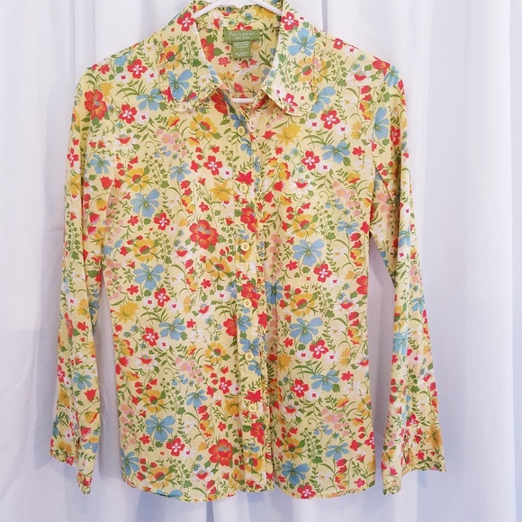 Anthropologie Tops - Persaman Cotton Floral Blouse